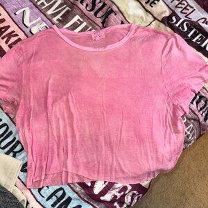 tie dyed cropped tee